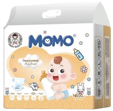MOMO Bantlı bebek bezleri